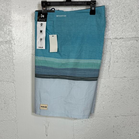 Hurley Phantom Naturals Weekender 20" Boardshorts Tahitian Teal 34 $60 - Picture 1 of 10